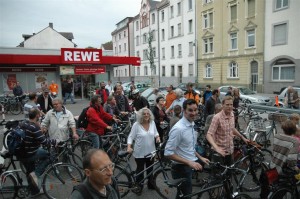 Aufstellen für ein Bild fürs Echo