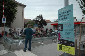 06. August 2010: Fahrradflashmob bei Rewe