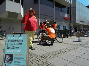 Boxenstopp für RadfahrerInnen